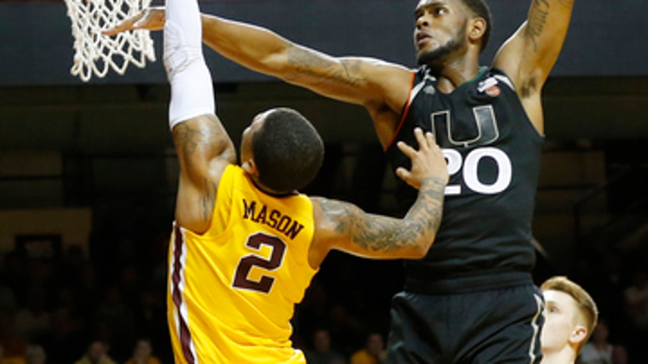 Huell, 10th-ranked Hurricanes top No. 12 Minnesota 86-81 (Nov 29, 2017)